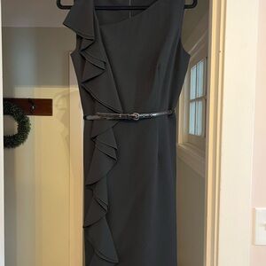 Calvin Klein One Shoulder Black Dress